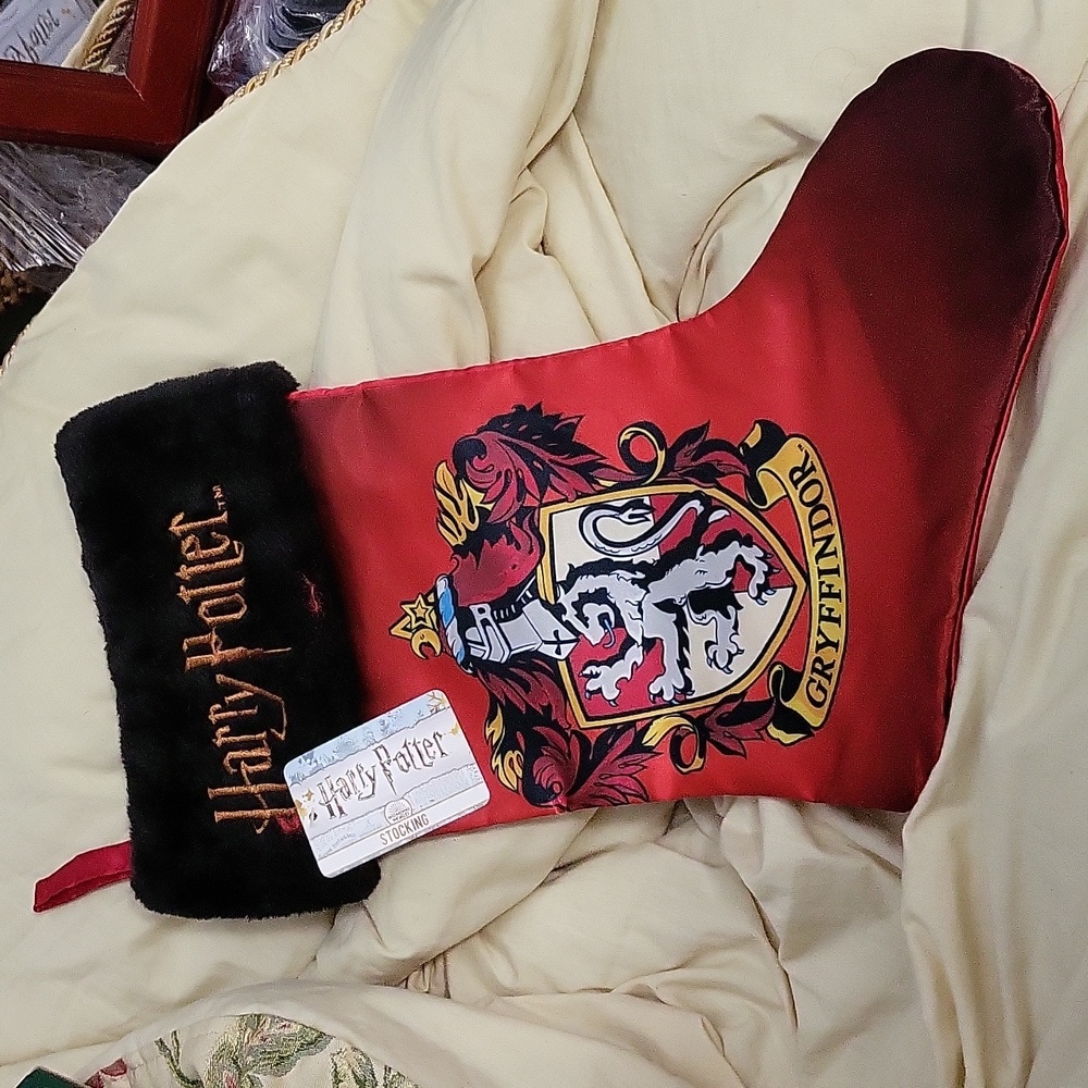 New  19" Harry Potter Gryffindor Crest  Christmas Stocking NWT